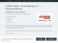 comamedia.de Webseite Vorschau