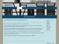 hotel-alte-muenze.de Webseite Vorschau