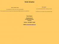 hotel-ariadne.de Webseite Vorschau