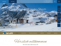 hotel-belami.at Webseite Vorschau