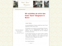 hotel-bergmann-bonn.de Webseite Vorschau