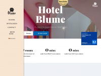hotel-blume.ch Webseite Vorschau