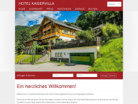 hotel-kaiservilla.at Webseite Vorschau