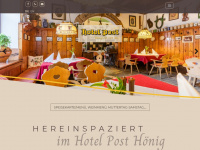 hotel-post-hoenig.at Webseite Vorschau