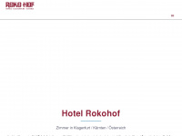 hotel-rokohof.at Webseite Vorschau