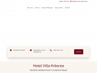hotel-villa-arborea.de Webseite Vorschau