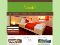 hotel-wunder.at Webseite Vorschau