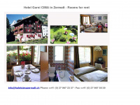 hotelcimazermatt.ch Webseite Vorschau