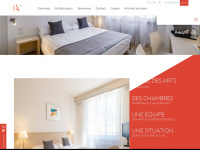 hoteldesarts.ch Webseite Vorschau