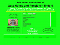 hotels-pensionen24.de Webseite Vorschau