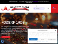 houseofcards.de Webseite Vorschau