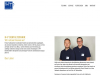 hp-dentaltechnik.de Webseite Vorschau