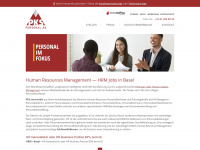 hrm-jobs.ch Webseite Vorschau