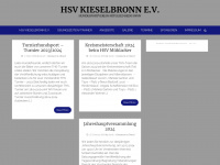 hsv-kieselbronn.de Webseite Vorschau