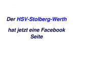 hsv-stolberg-werth.de Webseite Vorschau