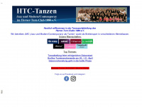 htc-tanzen.de Webseite Vorschau