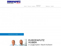 huber-europaputz.at Webseite Vorschau