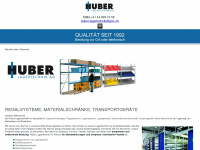 huber-lagertechnik.ch Webseite Vorschau