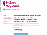 hubers-wystübli.ch Webseite Vorschau