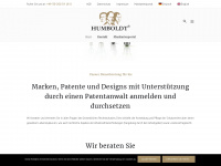 humboldt-patent.com Webseite Vorschau