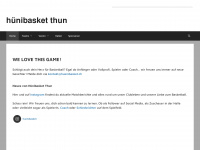huenibasket.ch Webseite Vorschau