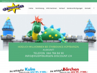 huepfburgen-discount.ch Webseite Vorschau