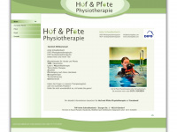 huf-und-pfote-physio.de Webseite Vorschau