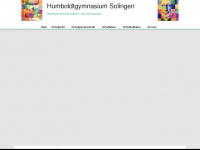humboldtgymnasium-solingen.de Webseite Vorschau