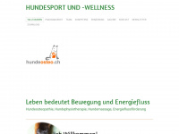 hundeosteo.ch Webseite Vorschau