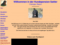hundepension-sattler.de Webseite Vorschau