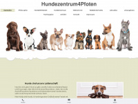 hundeschule4pfoten.com Webseite Vorschau