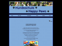 hundeschule-happy-paws.ch Webseite Vorschau