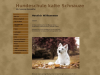 hundeschule-kalte-schnauze.de Webseite Vorschau
