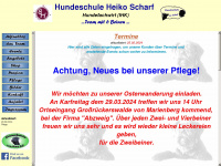 hundeschule-scharf.de Webseite Vorschau