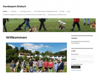 hundesport-brislach.ch Webseite Vorschau
