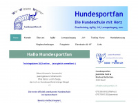hundesportfan.ch Webseite Vorschau
