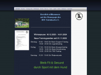 hundesportverein-tairnbach.de Webseite Vorschau
