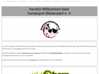 hundeverein-bliedersdorf.de Webseite Vorschau