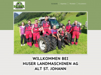 huserlandmaschinenag.ch Webseite Vorschau