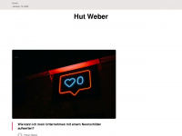 hut-weber.de Webseite Vorschau