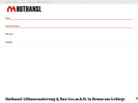 huthansl.at Webseite Vorschau