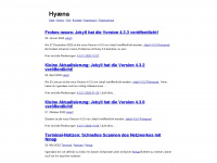 hyaena.de Webseite Vorschau