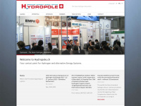 hydropole.ch Webseite Vorschau