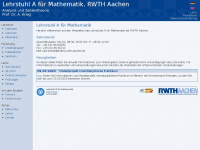 matha.rwth-aachen.de Webseite Vorschau