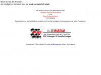 i-swarm.ch Webseite Vorschau