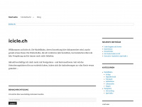 icicle.ch Webseite Vorschau