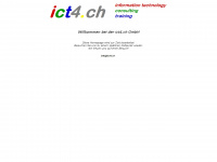 ict4.ch Webseite Vorschau