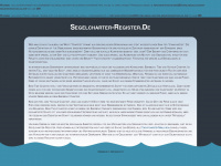 segelcharter-register.de Webseite Vorschau