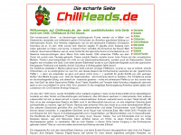 chiliheads.de Webseite Vorschau