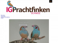ig-prachtfinken.ch Webseite Vorschau